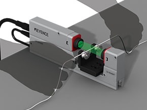 Keyence laser outlet micrometer