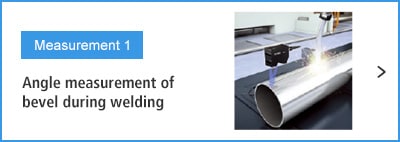 A- Measurement 1 Angle measurement of bevel during welding