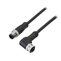 OP-88992 - FR Connection cable M12 female 8-pin-M12 male 5-pin PVC 5 m